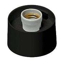 Основание прямое под плафон Uniel UFP-A01AE 220В Е27 60Вт Черный 55х95мм картинка 